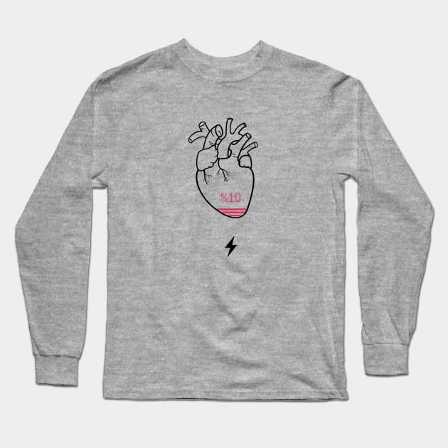 empty heart Long Sleeve T-Shirt by fathiali